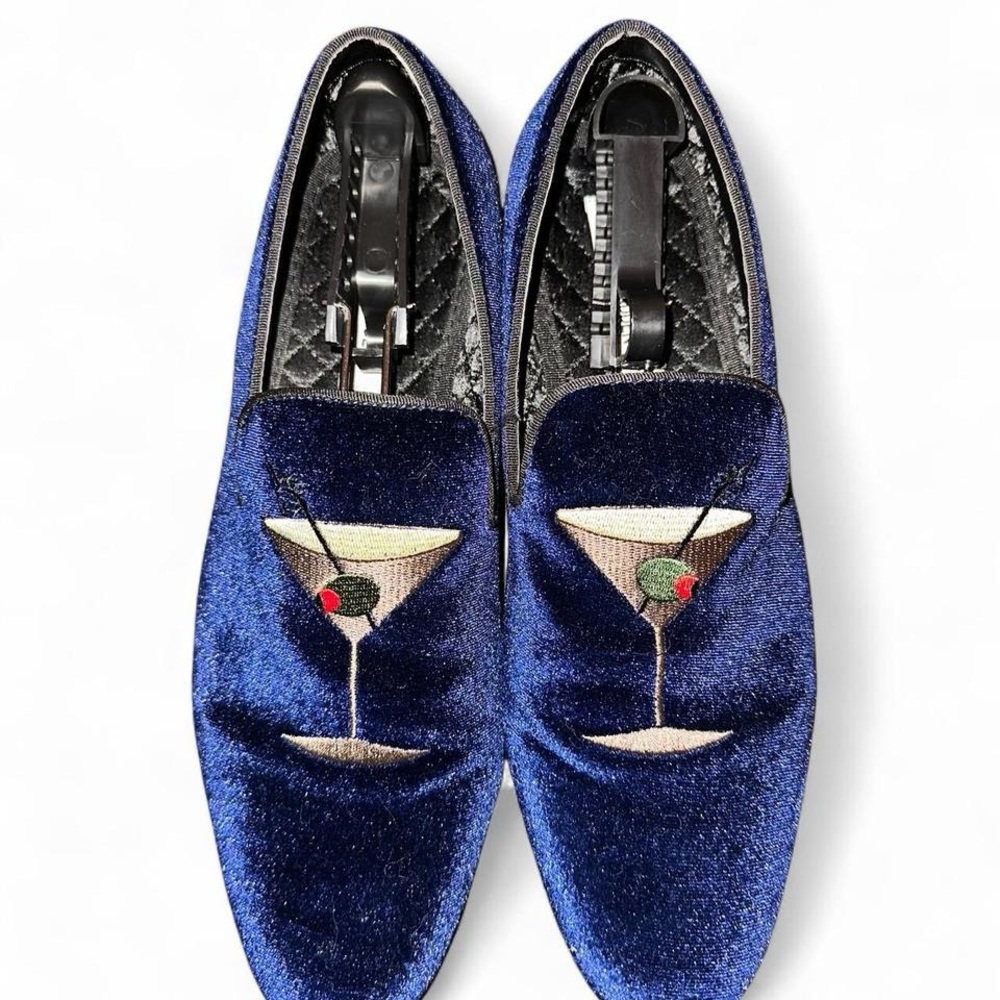 Steve Madden - Blue Velvet Martini Loafers